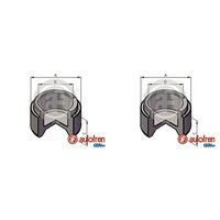 2X Autofren 48Mm Kolben Bremssattel Vorne Passend FüR Alfa 1750-2000 75 90 Alfet