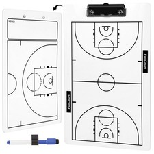 Double-Sided Basketball Coaching Clipboard  Dry Erase Whiteboard for Coaches...