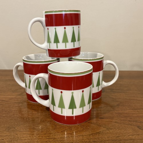 Crate And Barrel Christmas Mugs