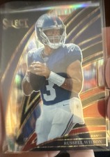 2025 Panini Select - Club Level Russell Wilson #295 Black & Red Shock Prizm
