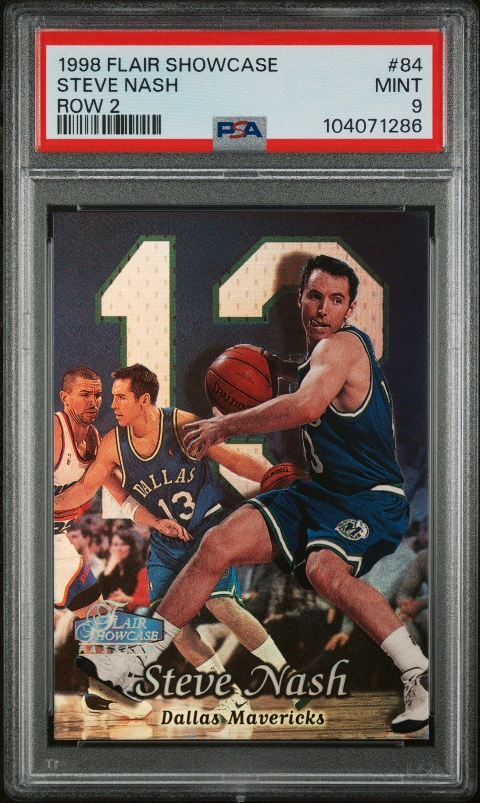 1998 Flair Showcase Row 2 Steve Nash #84 PSA 9 (Pop 1)
