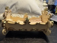 VTG- German Dollhouse Furniture - Rocking Cradle Spielwaren Made in Germany 