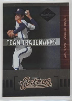 2004 Leaf Limited Team Trademarks 38/100 Nolan Ryan #TT-12 HOF e8a