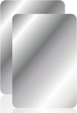 12 Flexible Mirror Sheets 8.5x11 Peel Stick Self Adhesive Non-Glass