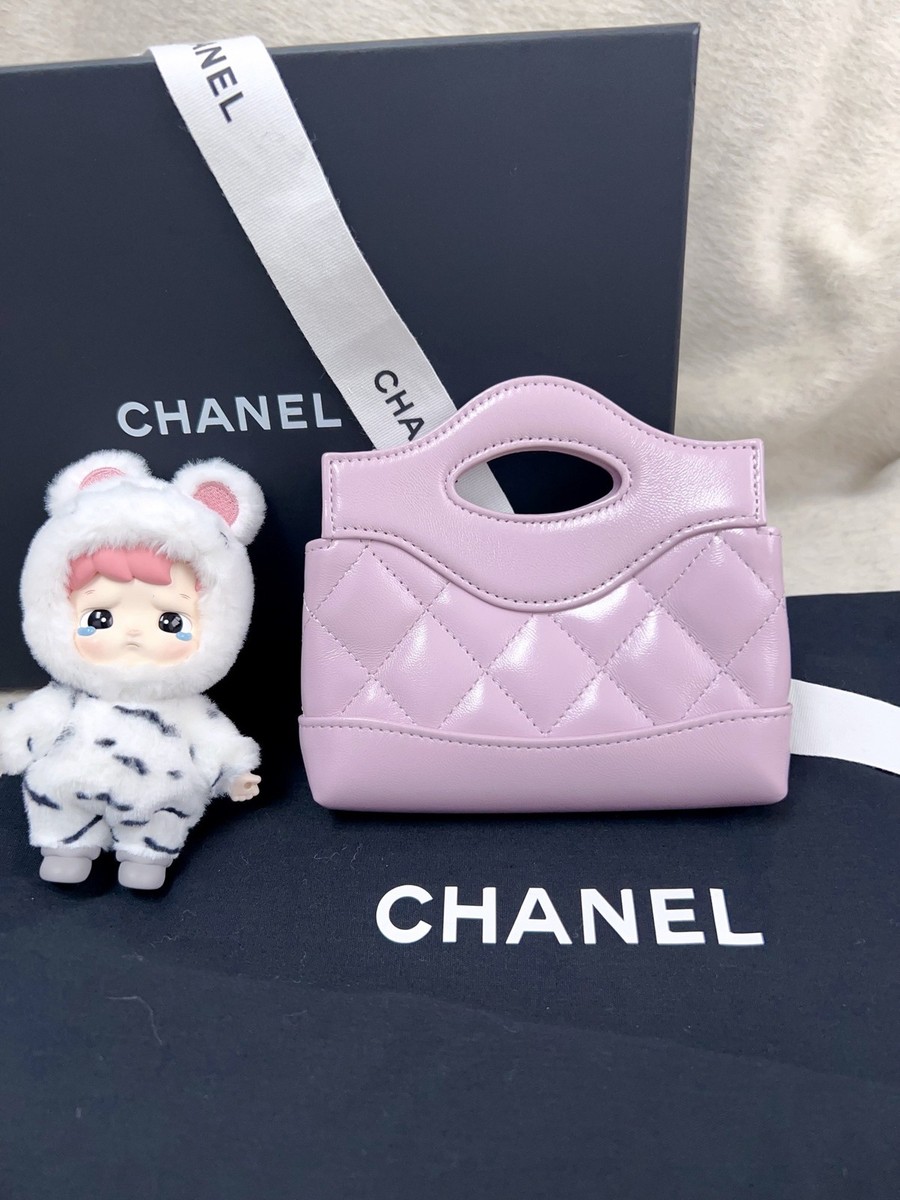 Chanel 31 Bag Super Mini Lambskin Top Handle Chain Crossbody