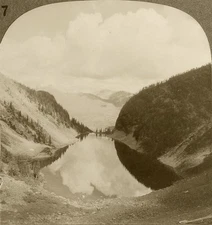 Keystone Stereoview Lake Agnes, Banff Natnl. Park Scenic America Set #287 DN278