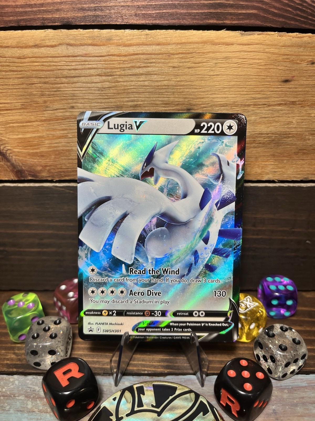 Lugia V SWSH301 Holo Black Star Promo Pokemon Card Sword & Shield Near Mint NM