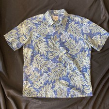 Reyn Spooner Men s Hawaiian Shirt Large Classic Fit Short Sleeve Floral