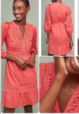 *Anthropologie Josephine Embroidered Dress by Akemi + Kin Women's Small