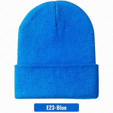 Beanie Hat Cap Plain Knit Ski Skull Cuff Winter Warm Slouchy Men Women CF Unisex