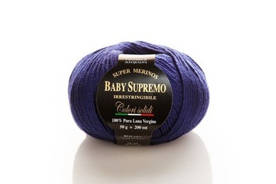 30 % Rabatt: Garn aus Italien Merino extrafein Baby Supremo, 50 g Knäuel, Fb 470