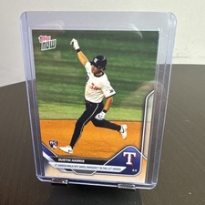 Dustin Harris RC 1st Walk-Off Rangers 2025 MLB Topps NOW Card 662