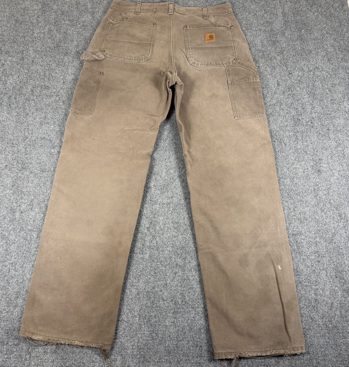 Vtg Carhartt Double Knee Pants (Well Worn & Faded) B136 DKB (Dark