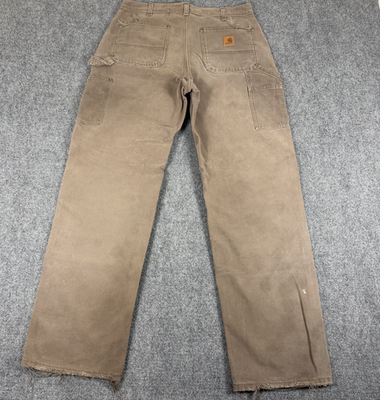 Carhartt Double Knee Pants 00’s DKB Vtg Carhartt Double Knee Pants (Well Worn & Faded) B136 DKB (Dark