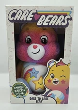 Care Bears Dare To Care Bear 14" Plush Rainbow Stars NEW "Caring for the Earth"