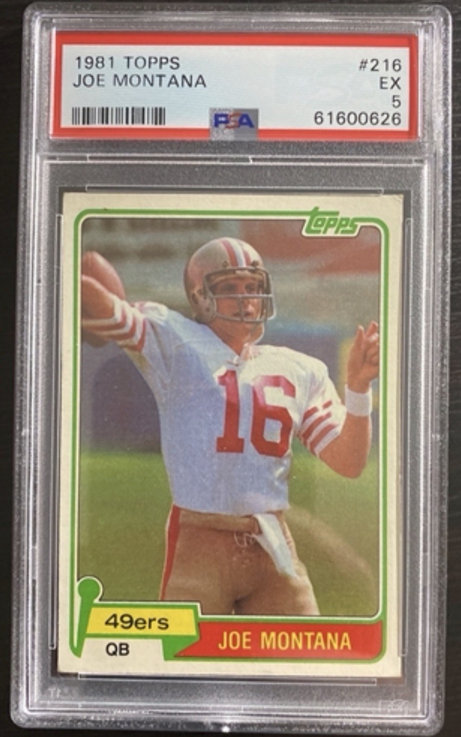 1981 Topps - Joe Montana #216 (RC) view 1
