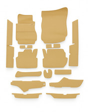 Teppichsatz Teppich für Mercedes W123 Coupe Gummi Absatzschoner Beige Teppichsatz Teppich für Mercedes W123 Coupe Gummi Absatzschoner Beige