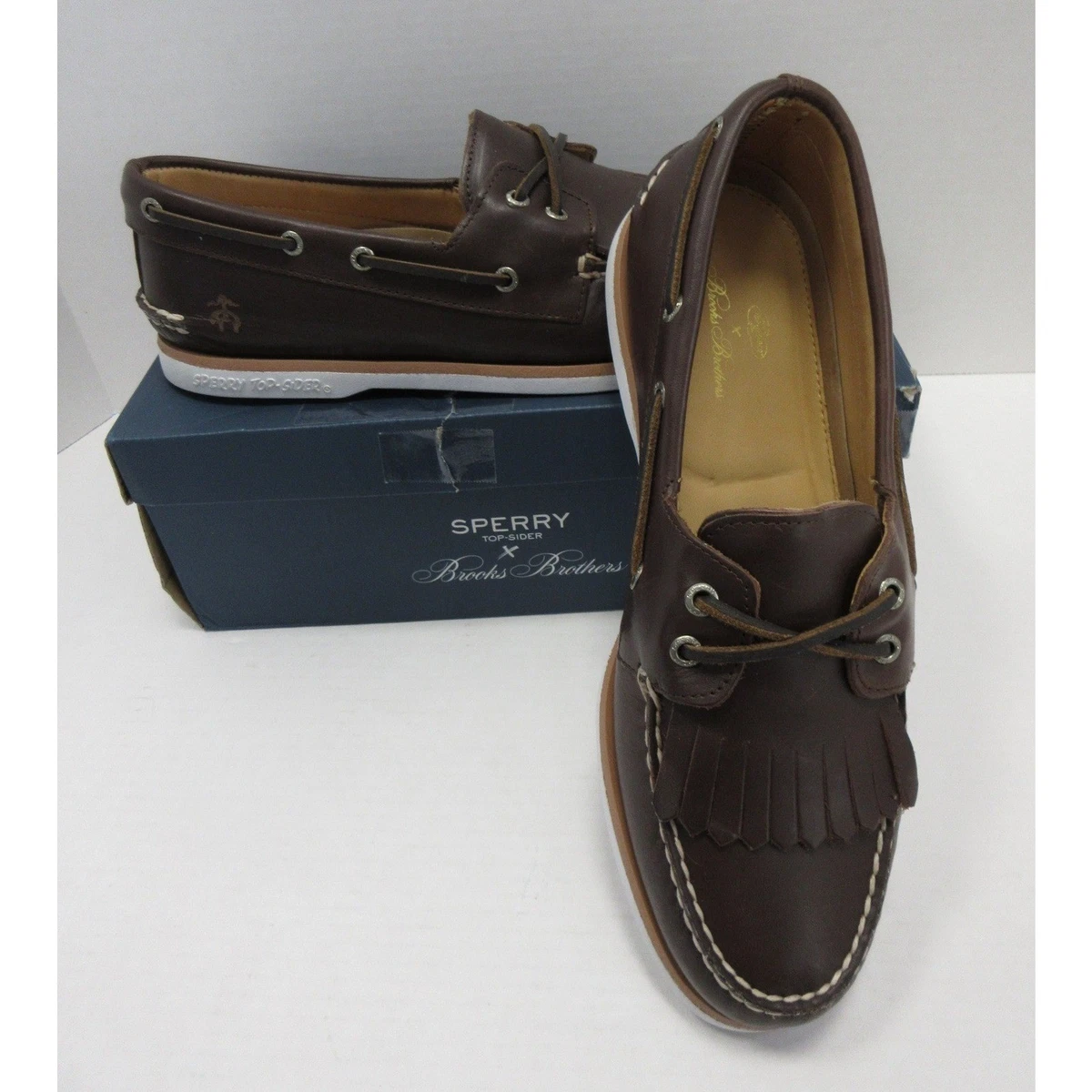 Brooks Brothers Boat Shoe Casual Shoes for Men with Upper Leather