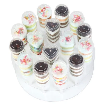 Présentoir à Gâteaux Robuste En Acrylique à 16 Trous pour Fête de Mariage - Photo 1/4