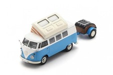VOLKSWAGEN T1 Camper Campingbus Blue 1962 1/43 SCHUCO 450729800
