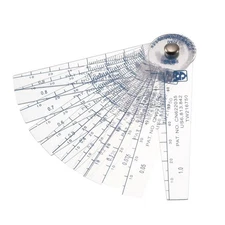 0.05-1mm Thickness Plastic Feeler Gauge Gap Filler Measuring Tool 13 in 1