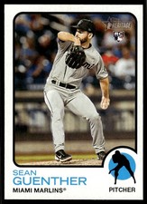 2022 Topps Heritage High Number Sean Guenther Rookie Miami Marlins #622
