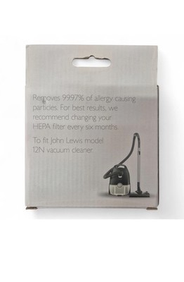 2 x HEPA-Filter für John Lewis Modell 12N Staubsauger Original Ersatz NEU