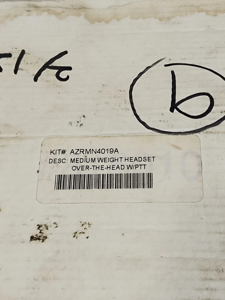 MOTOROLA RMN4019A MEDIUM WEIGHT HEADSET OVER-THE-HEAD W/PTT #NEW - Image 2 of 4