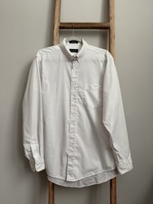 Christian Dior Monsieur Dress Shirt Mens 16 34/35 White Long Sleeve Button Up