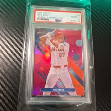 2025 Topps Finest - Rare Mike Trout #217 Magenta  Refractor LA Angels /350