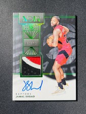 2024-25 Panini Noir Patch Auto RPA Jamal Shead RC #367 Green 40/49 Bulls XV44
