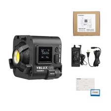 Yongnuo YNLUX100 LED Video Light, with 19V5.26A AC Adapter, Continuous Black