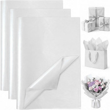 White Gift Wrapping Tissue Paper Bulk for Gift Bags,160 Sheets 20 X 14 Inch 