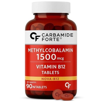 Carbamide Forte Methylcobalamin B12 1500mcg 90 Veg Tablets for Vitality