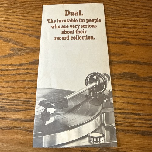 vintage dual turntable 1215 s 1218 1229 brochure