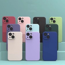 For iPhone 17 16 15 14 13 12 11 Pro Max X XS XR Silicone Case Camera Lens Cover
