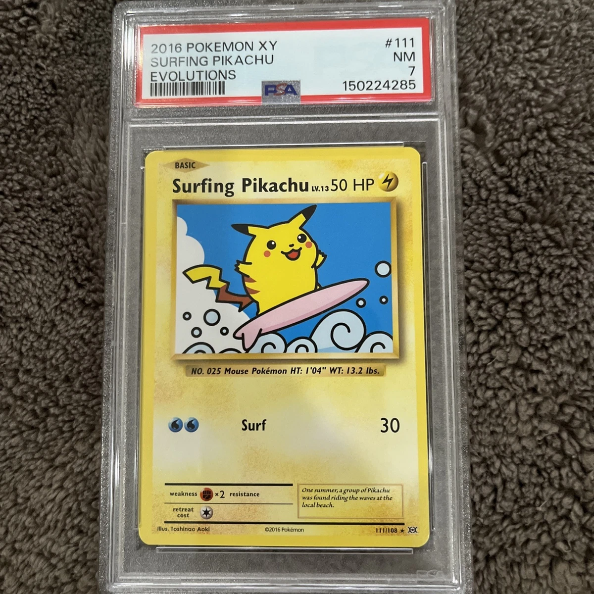Pikachu Pokémon TCG Professional Sports Authenticator (PSA