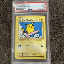 Pokémon 2016 XY Evolutions Surfing Pikachu #111 Secret Rare on eBay