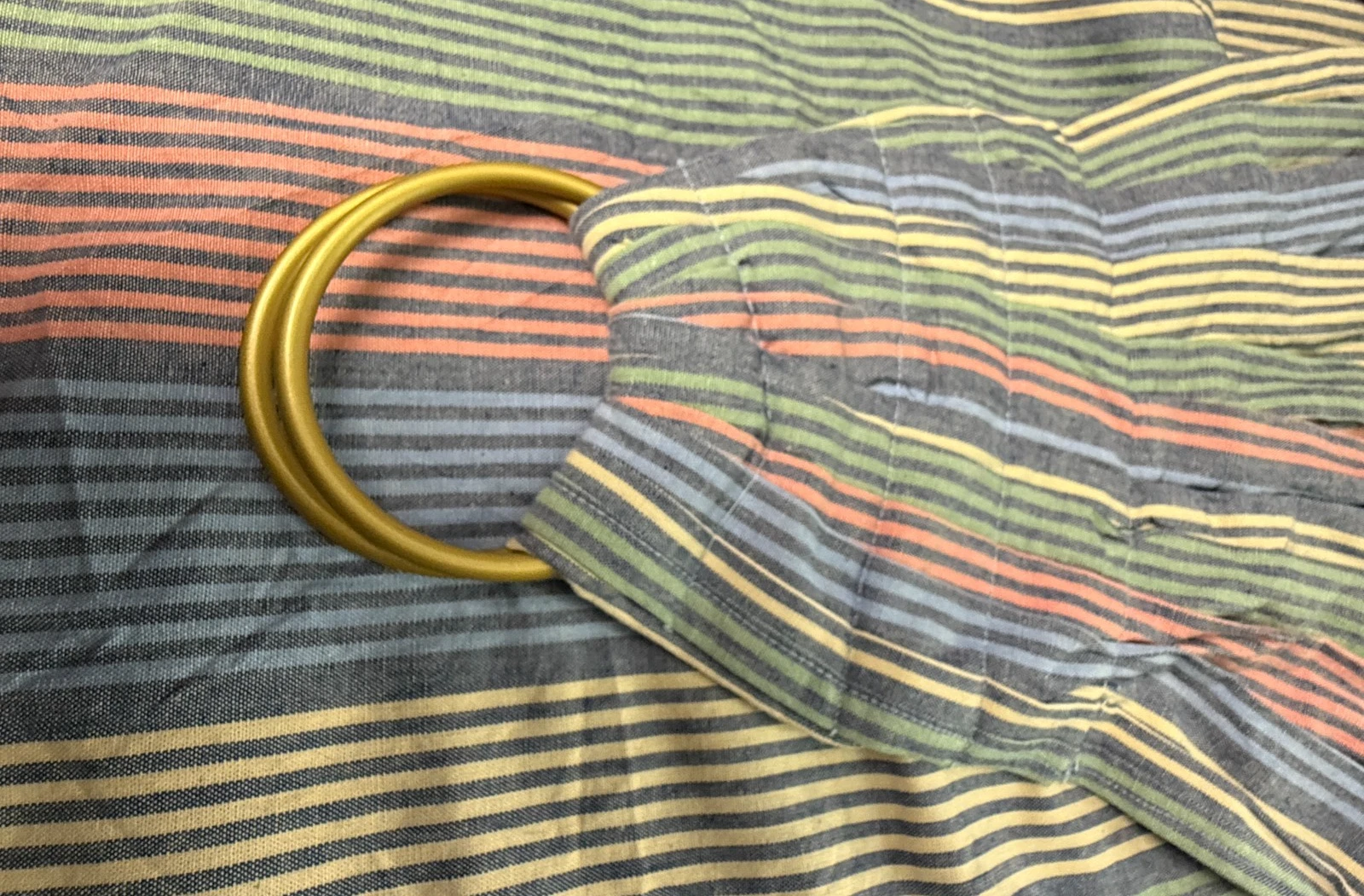 Baby Ring Sling Carrier Woven Cotton Neutral Striped Adjustable Infant Toddler
Opens in a new window
