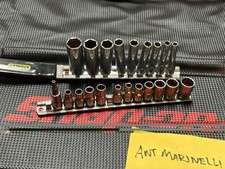 Snap On 1/4” Metric And SAE Deep And Shallow Sockets