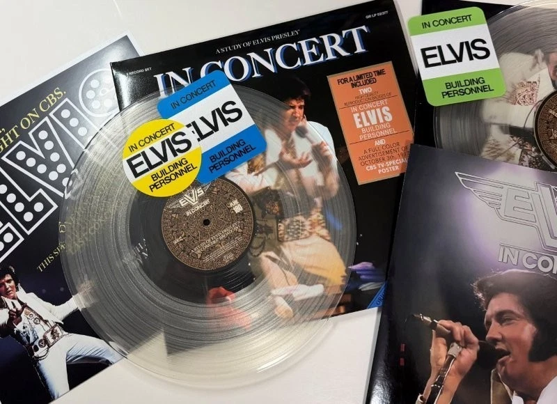 Elvis In Concert CBS (2LP Clear Viny) A Study Of Elvis (by Gravel Road)