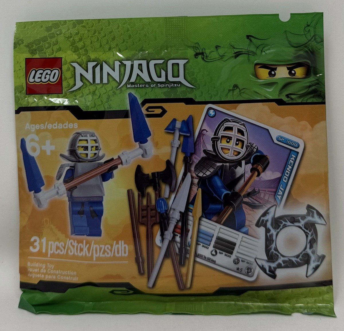 NEW LEGO Ninjago Kendo Jay Booster Pack Golden Weapon & Lightning