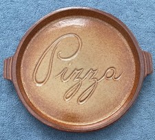 Vintage Italian Terracotta Pizza Plate 30cm Ceramiche Partenopee Oven Proof Dish