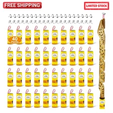 40 Pack Fruit Fly Traps for Indoor, Fly Traps Outdoor, Sticky Fly Trap Strips