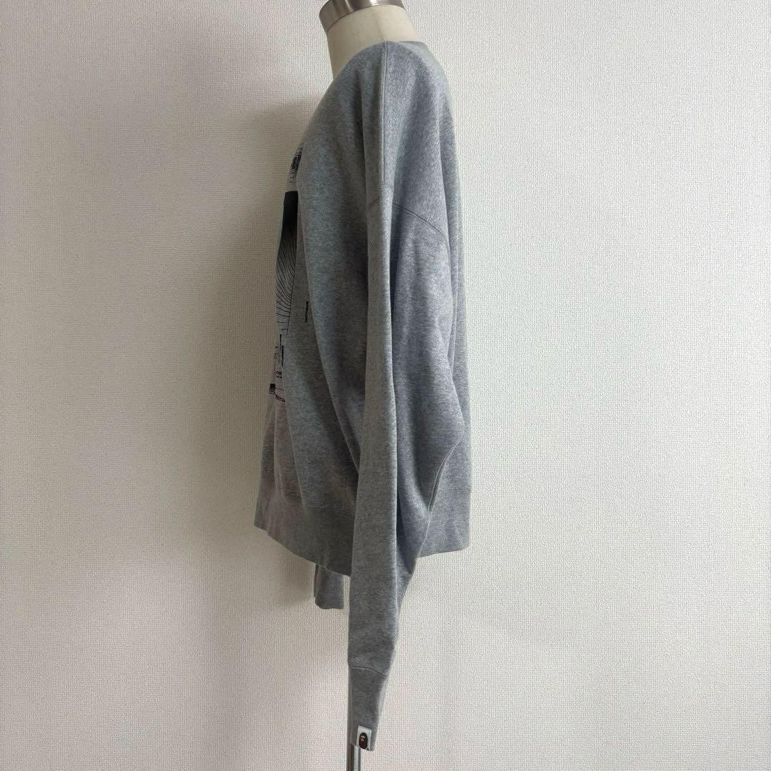 A Bathing Ape front and back print sweatshirt, loose silhouette, good quality thumbnail 3