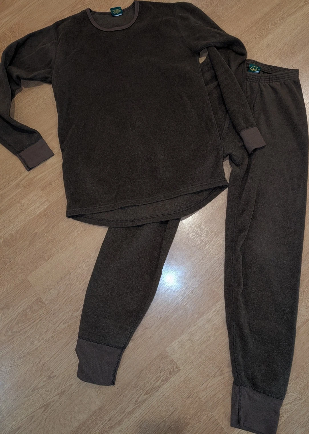 Vintage Cabela’s Thermal Base Layer Set Mens M Brown USA Made Hunting Fleece
Opens in a new window o