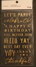 New Recollections scrapbook stickers BIRTHDAY thankful HELLO CELEBRATE sick