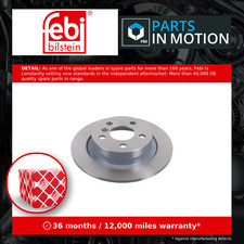 2x Brake Discs Pair Solid fits BMW X2 F39 Rear 1.5 2.0D 2018 on 280mm Set Febi