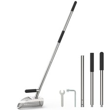 Long Handle Sand Scoop for Metal Detecting, Heavy Duty 304 Stainless Steel Be...