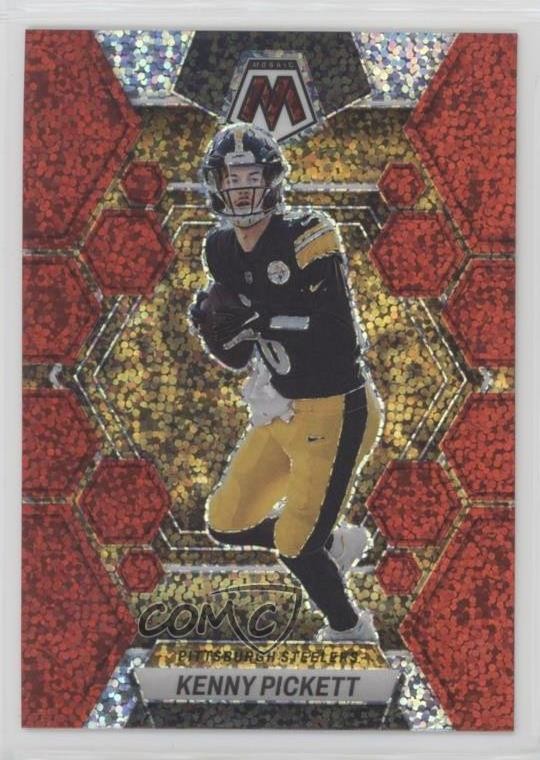 2023 Panini Mosaic Red Sparkle Prizm Kenny Pickett #201 1j8b